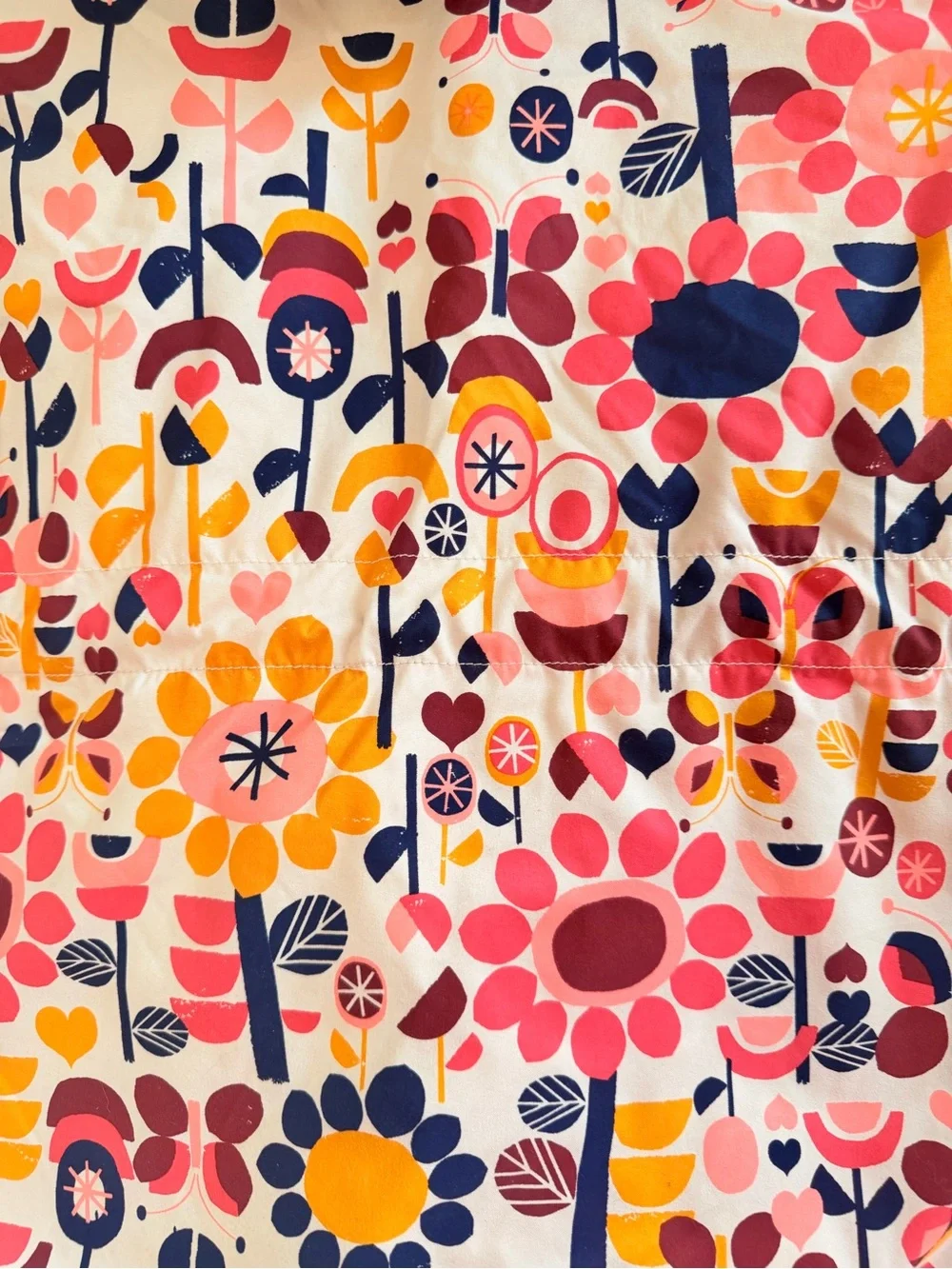 Hanna Andersson pink floral hooded jacket